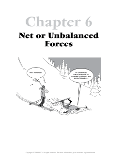 Net or Unbalanced Forces - National Science Teachers Association