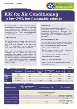 R32 for Air Conditioning - Institute of Refrigeration