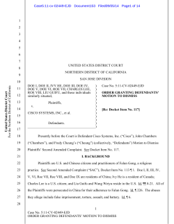 1 Case No. 5:11-CV-02449