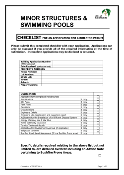 checklist for an application for a building licence