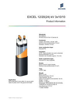 EXCEL 12/20(24) kV 3x10/10