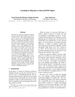 Learning to Map into a Universal POS Tagset