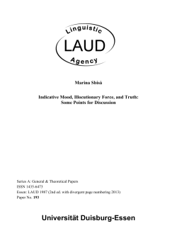 Indicative Mood, Illocutionary Force, and Truth