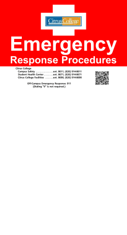 Emergency Response Procedures Flipchart