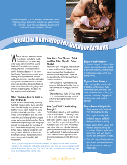 Healthy Hydration for Outdoor Activity