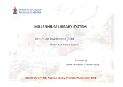 MILLENNIUM LIBRARY SYSTEM