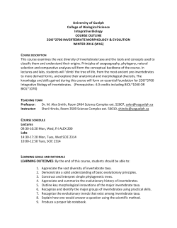 ZOO2700 W16_Smith - University of Guelph