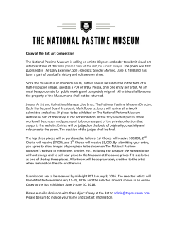 Casey at the Bat: Art Competition The National Pastime Museum is