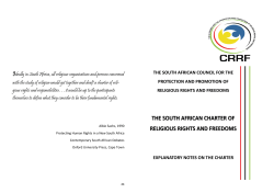 The South African Charter of Religious Rights