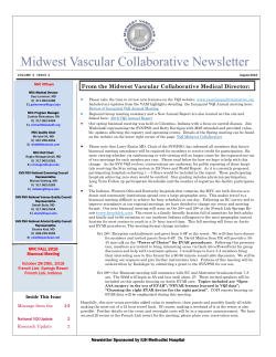 Midwest Vascular Collaborative Newsletter