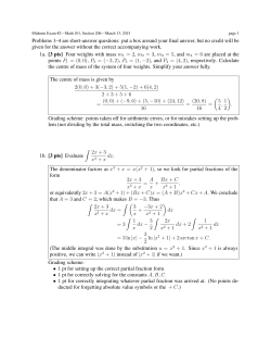solutions and grading scheme for Midterm 2