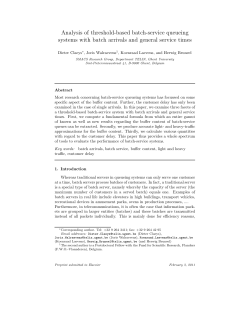 Analysis of threshold-based batch-service queueing
