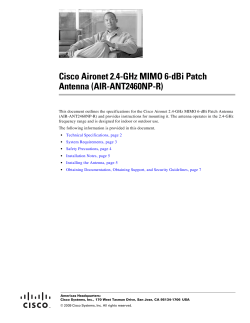Cisco Aironet 2.4-GHz MIMO 6-dBi Patch Antenna (AIR