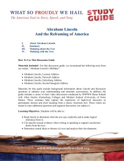 story guide - What So Proudly We Hail