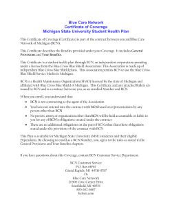 Certificate of Coverage - MSU Human Resources