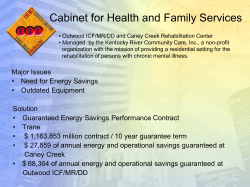 Cabinet for Health and Family Services ESPC Case Study