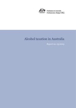 Alcohol taxation in Australia