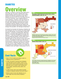 DIABETES Overview - City and County of Denver