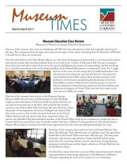 Museum Education Class Review - the Museums of Western Colorado