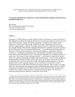 1 CULTURAL RESILIENCE, IDENTITY AND THE