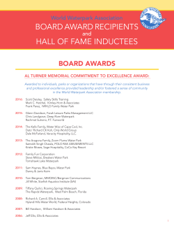 and hall of fame inductees - World Waterpark Association