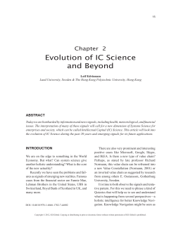 Evolution of IC Science and Beyond