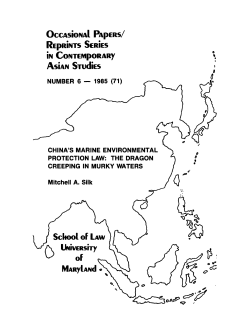 China`s Marine Environmental Protection Law