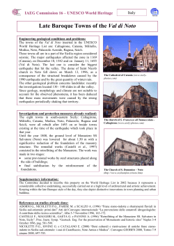 Late Baroque Towns of the Val di Noto