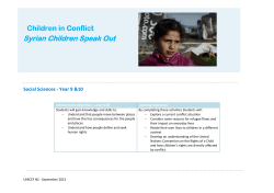 Syrian Children Speak Out