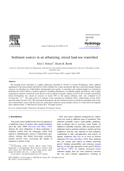 Sediment sources in an urbanizing, mixed land