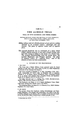The Almelo Trial, Trial of Otto Sandrock and Three