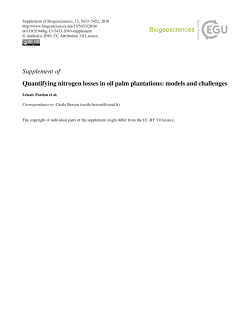 Supplement - Biogeosciences