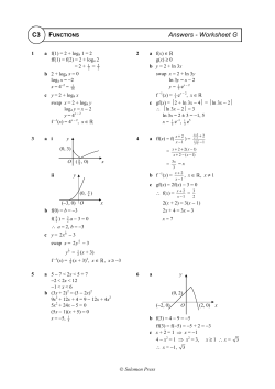 Answers - NLCS Maths Department