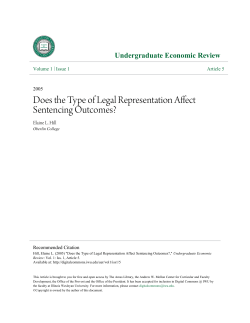 Does the Type of Legal Representation Affect Sentencing Outcomes?