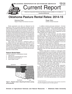 CR-216 Oklahoma Pasture Rental Rates
