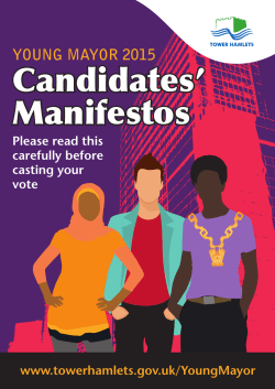 Candidates` Manifestos Candidates` Manifestos