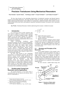 Precision Transducers Using Mechanical Resonators