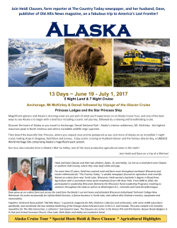 Alaska! Onboard Princress with Heidi Clausen