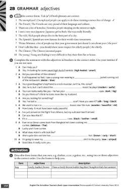 Adjectives