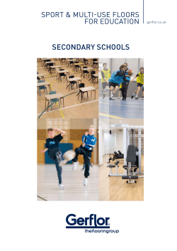 Gerflor Secondary Schools Brochure