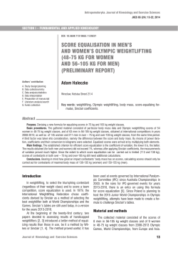 FULL TEXT - e-antropomotoryka.pl