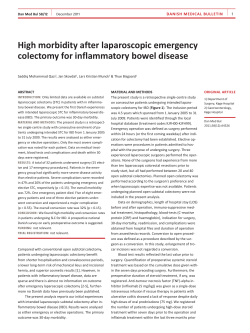 High morbidity after laparoscopic emergency colectomy for