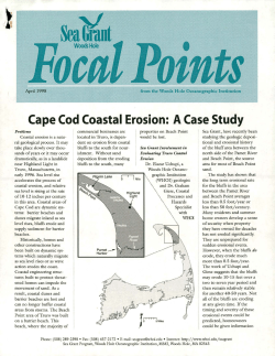 Cape Cod Coastal Erosion: A Case Study