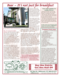 Beer &ndash; It`s not just for breakfast