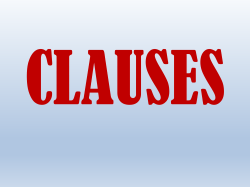 Clauses Notes - Fort Bend ISD