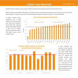 Literacy and education