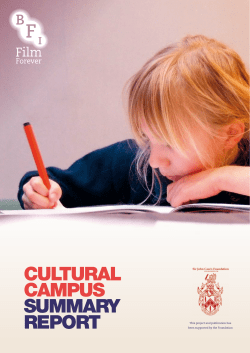 cultural campus summary report