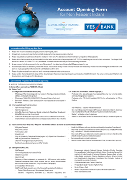 NRI Account Opening Form