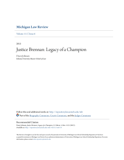 Justice Brennan: Legacy of a Champion