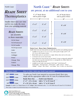 North Coast&trade; Ready SheetS